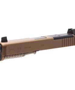 Glock 19X MOS OEM Slide with Coyote Tan nPVD finish and factory MOS optic cut